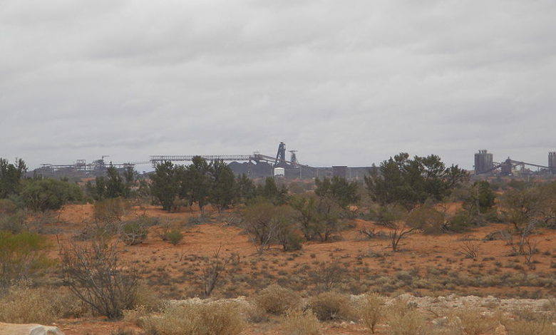 Main shafts of Olympic Dam mine in South Australia. Image: CC