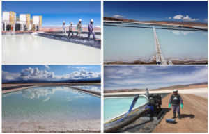 Li brine evaporation ponds at the newly acquired Pastos Grandes project, Argentina. From Millennial Lithium, 2021.