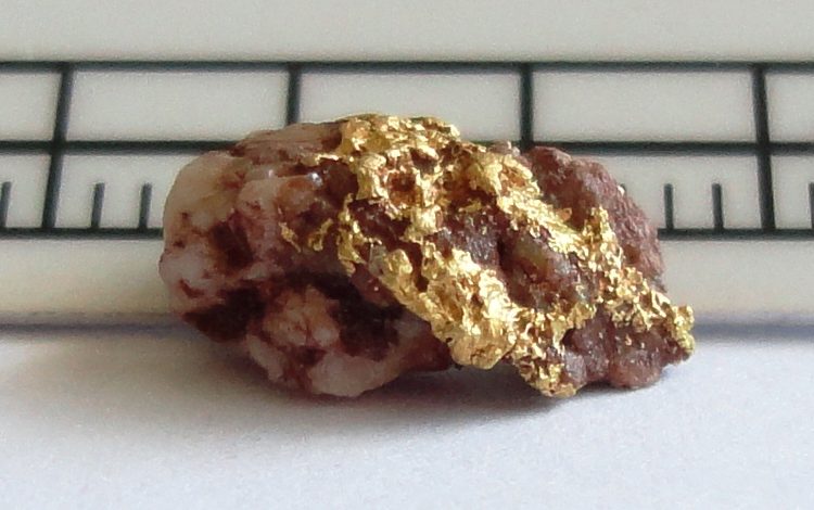 gold within quartz
