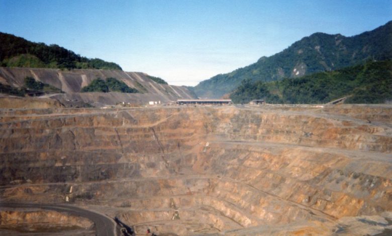 Bougainville Copper Ltd, Papua New Guinea looking across the pit - 1986