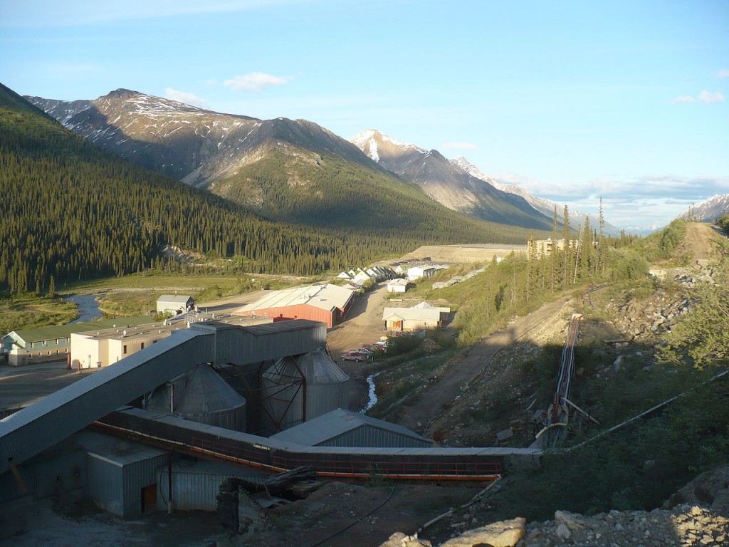 The Cantung Tungsten Mine in the Northwest Territories.