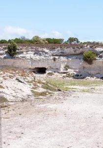 Limestone quarry at Robben Island - dating back to min-17th Century CC BY 2.0 Meraj Chhaya on flickr