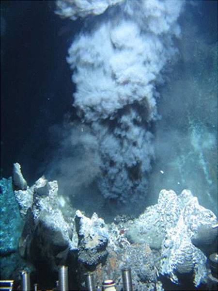 Black Smoker in the Endeavour Hydrothermal vents offshore from British Columbia
