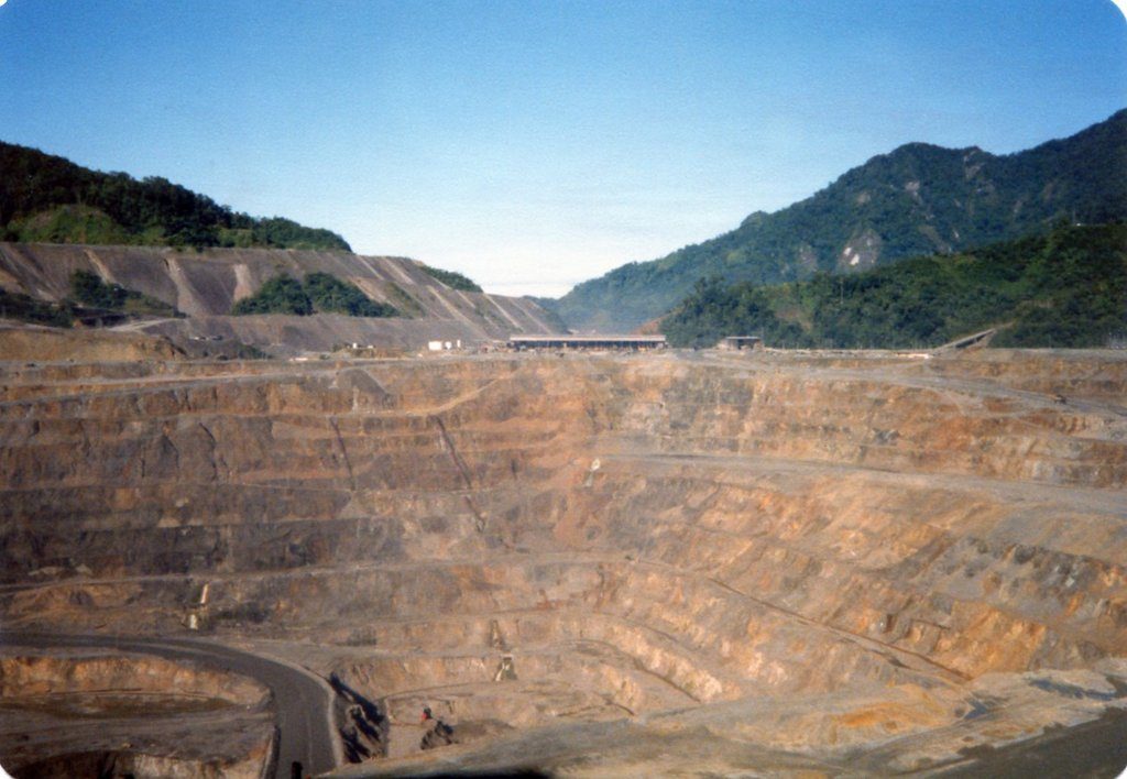 Bougainville Copper Ltd, Papua New Guinea looking across the pit - 1986